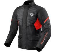 Rev'it Duke H2O Waterproof Thermal Textile Motorbike Motorcyle Jacket Black Red