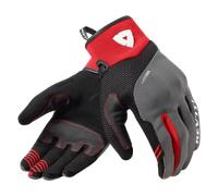 Revit Endo Motorcycle Gloves, black-grey-red, size L