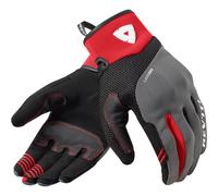 Rev'it Endo Textile Gloves Motorbike Motorcycle Grey / Red