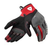 Revit Endo Ladies Motorcycle Gloves, black-grey-red, size XL for Women