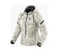 Revit Flare 3 H2O Ladies Motorcycle Hooded Textile Jacket Camo Grey / White