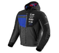 Revit Haste H2O waterproof Motorcycle Textile Jacket, black-blue, size L for Men