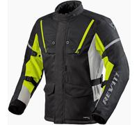 Revit Horizon 3 H2O Motorcycle Textile Jacket, black/yellow, size S