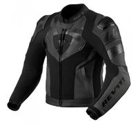 Rev'it Hyperspeed 2 Air Leather Motorcycle Motorbike Jacket - Black / Anthracite