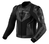 Rev'it Hyperspeed 2 Air Leather Motorcycle Motorbike Jacket - Black / Anthracite