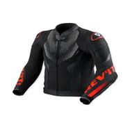 Rev'it Hyperspeed 3 Air Motorbike Motorcycle Leather Jacket Black / Neon Red