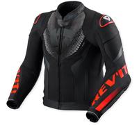 Revit Hyperspeed 3 Air perforated Motorcycle Leather Jacket, black/neon red, size 50