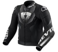Revit Hyperspeed 3 Air perforated Motorcycle Leather Jacket, black/white, size 46