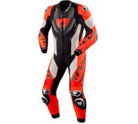 Revit Hyperspeed 3, leather suit 1pcs. perforated 48 Light Grey/Neon-Red/Black