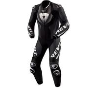 Revit Hyperspeed 3 perforated One Piece Motorcycle Leather Suit, black-white, size 54 for Men