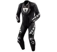 Revit Hyperspeed 3 perforated One Piece Motorcycle Leather Suit, black-white, size 52 for Men