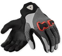 Revit Kinetic 2 Motorcycle Gloves, black/grey/red, size 2XL