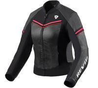 Rev'it Ladies Median Thermal Leather Jacket Motorbike Motorcycle Black / Pink