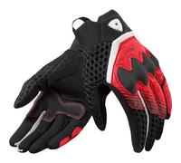 Rev'it Ladies Womens Veloz Leather Gloves Motorbike Motorcycle City Black Red