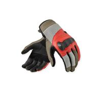 Revit Lewisville Moto Motorcycle Motorbike Leather Gloves Sand / Red