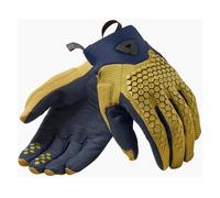 Revit Massif Motorcycle Motorbike Off Road Short Textile Gloves Ocher Yellow