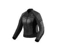 Revit Median Ladies Motorcycle Leather Jacket, black-grey, size 42 for Women