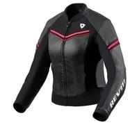 Revit Median Ladies Motorcycle Leather Jacket, black-pink, size 34 for Women
