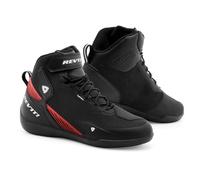 REV'IT! Men's G-Force 2 H2O Urban Sport Motorcycle Shoes (Black/Neon Red - 40)