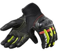 Revit Metric Motorcycle Gloves, black-yellow, size 3XL for Men