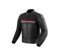 Revit Mile 2 Moto Motorcycle Motorbike Leather Jacket Black / Red