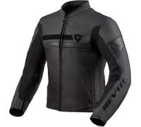 Rev'it Mile Leather Motorbike Motorcycle Jacket Urban Street Touring Black