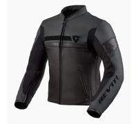 Rev'it Mile Motorcycle Motorbike Leather Jacket Black