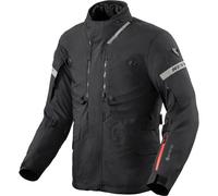 Rev'it Neptune 3 Gore-Tex Waterproof Textile Motorcycle Jacket - Black / Black