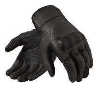 Rev'it New Heights Motorcycle Motorbike Perforated Leather Gloves - Black