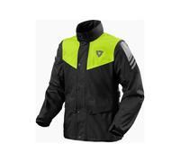 Revit Nitric 4 H2O Motorcycle Motorbike Rain Over Jacket Black / Neon Yellow
