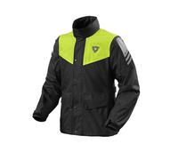 Revit Nitric 4 H2O Motorcycle Rain Jacket, black-yellow, size XS