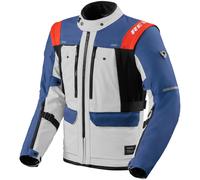 Rev'it Offtrack 3 H2O Waterproof Motorcycle Textile Jacket - Blue / Silver