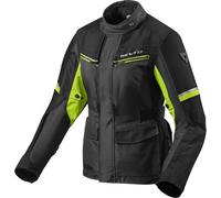 Revit Outback 3 Ladies Motorcycle Textile Jacket, black/neon yellow, size 36