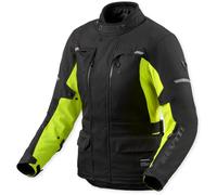 Revit Outback 5 H2O waterproof Ladies Motorcycle Textile Jacket, black/neon yellow, size 36