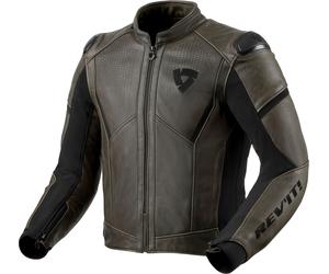 Revit Parallax, leather/textile jacket 50 Olive/Black