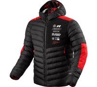 Rev'it Payload Textile Motorcycle Motorbike Heritage Jacket - Black / Red