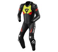 Revit Argon 2, leather suit 1pcs. perforated 54 Black/Neon-Yellow/Neon-Red