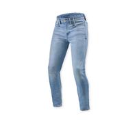 Revit Piston 3 Skiny Fit Moto Motorcycle Motorbike Jeans Light Blue Vintage