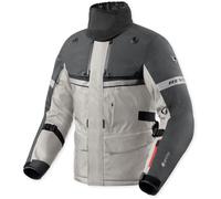 Revit Poseidon 3 GTX Motorcycle Textile Jacket, black-grey-silver, size 3XL for Men