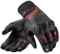 Revit Positron perforated Motorcycle Gloves, black-red, size 2XL for Men