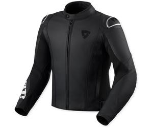 Revit Quadratic Logo perforated Motorcycle Leather Jacket, black-white, size 46 for Men