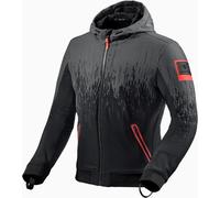 Revit Quantum 2 WB Motorcycle Hoodie / Textile Jacket, black/red, size L