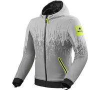Revit Quantum 2 WB Motorcycle Hoodie / Textile Jacket, grey-yellow, size S for Men