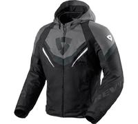 Rev'it Quantum 3 H2O Textile Motorcycle Urban Sports Jacket - Black / Grey