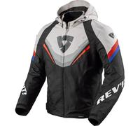 Rev'it Quantum 3 H2O Textile Motorcycle Urban Sports Jacket - Black / Light Grey