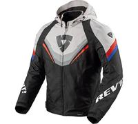 Rev'it Quantum 3 H2O Textile Motorcycle Urban Sports Jacket - Black / Light Grey