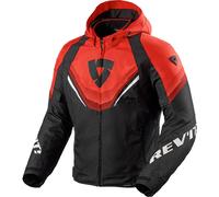 Rev'it Quantum 3 H2O Textile Motorcycle Urban Sports Jacket - Black / Red