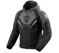 Revit Quantum 3 H2O waterproof Motorcycle Textile Jacket, black-grey, size M for Men