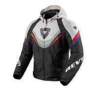 Revit Quantum 3 H2O waterproof Motorcycle Textile Jacket, black-grey, size M for Men