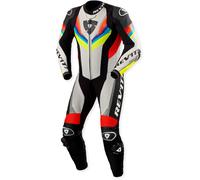 Revit Quantum 3, leather suit 1pcs. 56 Light Grey/Black/Neon-Yellow